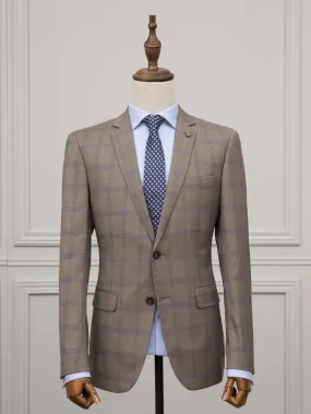 2 PIECE SUIT LIGHT BROWN