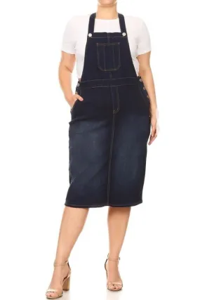 Bree Denim Overalls (DK. Indigo) - FINAL SALE