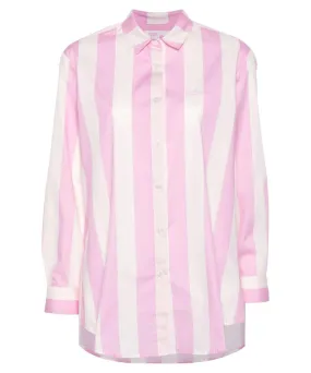 Camicia over da donna Brigitte in cotone stampa righe