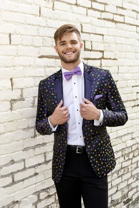 "Fleur de lis" Mardi Gras Tuxedo Jacket (Separates)